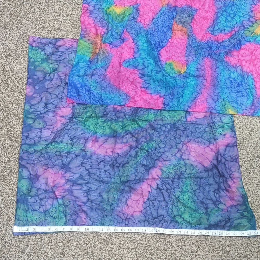Silk scarf bundle square lightweight colorful